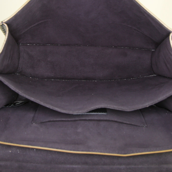 Fendi Kan I handbag in black leather - Detail D3