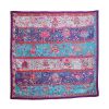 Hermes Carre Hermes scarf in blue, red and purple canvas - 00pp thumbnail