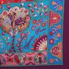 Hermes Carre Hermes scarf in blue, red and purple canvas - Detail D1 thumbnail