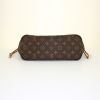 Louis Vuitton Neverfull small model shopping bag in brown monogram canvas and natural leather - Detail D4 thumbnail