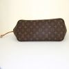 Louis Vuitton Neverfull medium model shopping bag in brown monogram canvas and natural leather - Detail D4 thumbnail