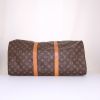 Louis Vuitton Keepall 50 cm travel bag in brown monogram canvas and natural leather - Detail D4 thumbnail