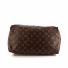 Bolso de mano Louis Vuitton Speedy 35 en lona Monogram marrón y cuero natural - Detail D4 thumbnail
