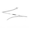 Bracciale flessibile Messika Snake S in oro bianco e diamanti - 00pp thumbnail