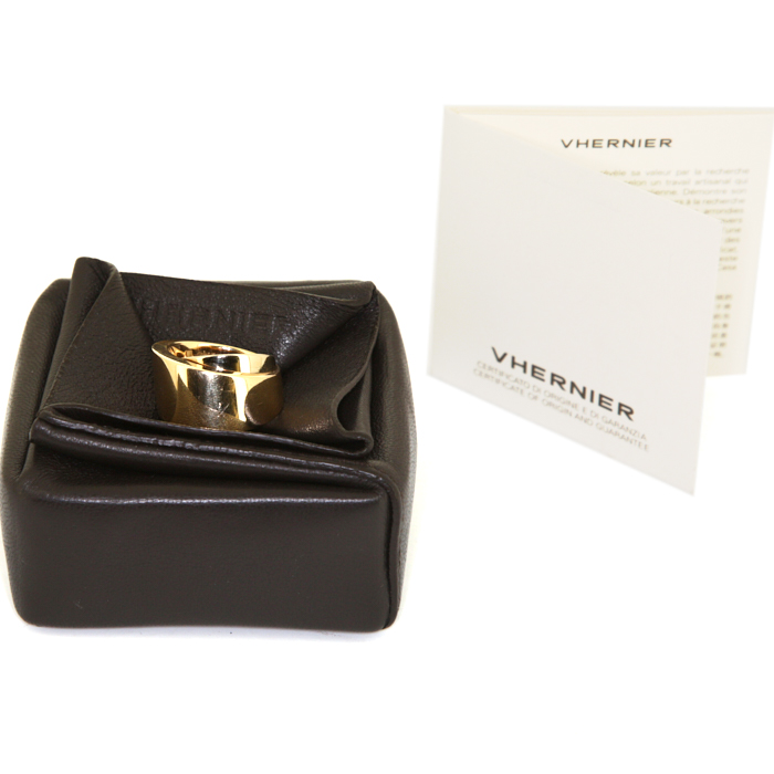 Sortija Vhernier Tourbillon en oro rosa y oro blanco - Detail D2