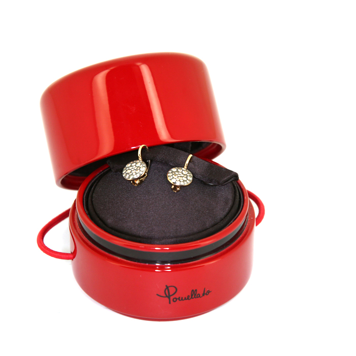 Pomellato Sabbia earrings in pink gold and diamonds - Detail D2