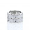 Flexible Chanel Ultra medium model ring in white gold,  ceramic and diamonds - 360 thumbnail
