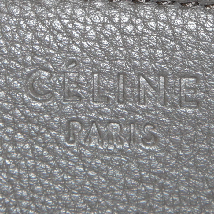 Bolso Cabás Céline Phantom en cuero granulado negro y junco rosa - Detail D3