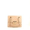 Bolso de mano Chanel Petit Shopping en cuero acolchado beige - 360 thumbnail
