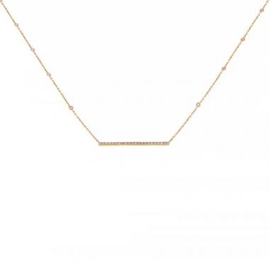 Pendentif Messika Gatsby Barrette en or jaune et diamants
