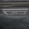Sac à main Celine Luggage Mini moyen modèle en cuir beige et noir et daim bleu - Detail D3 thumbnail