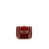 Borsa a tracolla Christian Louboutin Sweet Charity modello piccolo in pelle rossa con borchie - 360 thumbnail