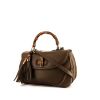Gucci Bamboo shoulder bag in brown leather and bamboo - 00pp thumbnail