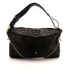 Miu Miu shoulder bag in black leather and black quilted leather - 360 thumbnail