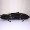 Bolso para llevar al hombro Miu Miu en cuero negro y cuero acolchado negro - Detail D4 thumbnail