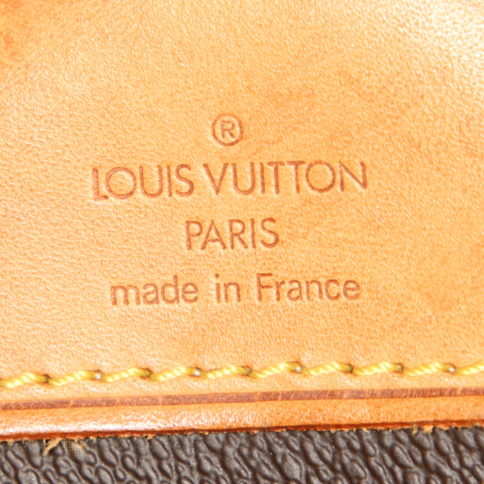Maleta Louis Vuitton Satellite 70 en lona Monogram marrón y cuero natural - Detail D4
