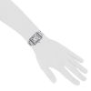 Cartier Tank Solo  large model watch in stainless steel Ref:  3169 Circa  2010 - Detail D1 thumbnail