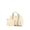 Shopping bag Hermes Toto Bag - Shop Bag in tela bianca - 00pp thumbnail