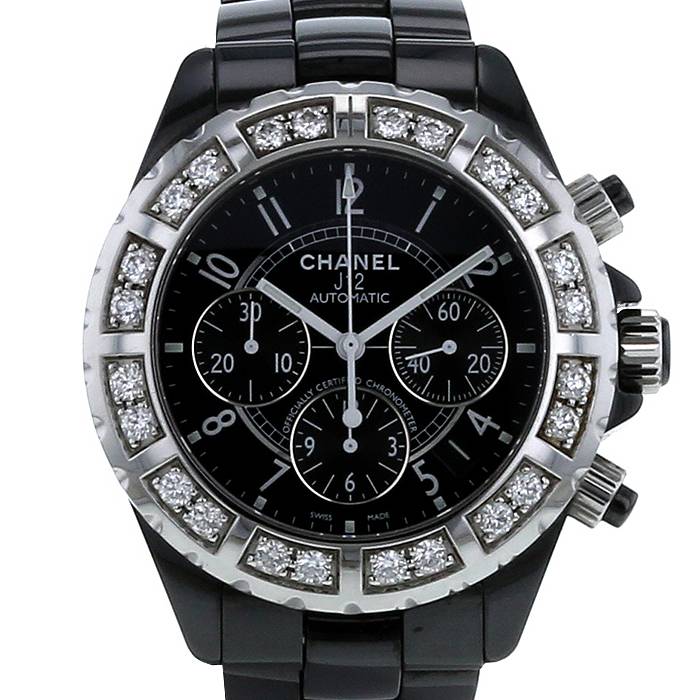 Chanel J12 Joaillerie watch in black ceramic Circa  2000 - 00pp