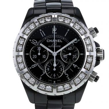 Orologio Chanel J12 Joaillerie in ceramica nera Circa  2000