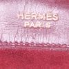 Serviette Hermès en cuir box bordeaux - Detail D3 thumbnail