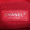 Chanel Gabrielle small model shoulder bag in green and pink leather and yellow quilted suede - Detail D4 thumbnail