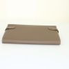Billetera Hermès Kelly wallet en cuero epsom marrón etoupe - Detail D4 thumbnail