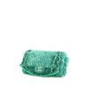 Bolso de mano Chanel Timeless en lona acolchada verde y cuero verde - 00pp thumbnail
