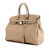 Hermes Birkin 40 cm handbag in tourterelle grey togo leather - 00pp thumbnail