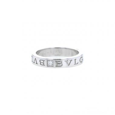 Anello Bulgari in oro bianco e diamante