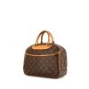 Borsa Louis Vuitton Trouville in tela monogram marrone e pelle naturale - 00pp thumbnail