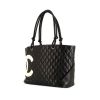 Shopping bag Chanel Cambon in pelle trapuntata nera - 00pp thumbnail