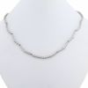 Vintage 1980's necklace in platinium and diamonds for 5 carats - 360 thumbnail