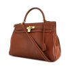 Hermes Kelly 35 cm handbag in brown togo leather - 00pp thumbnail