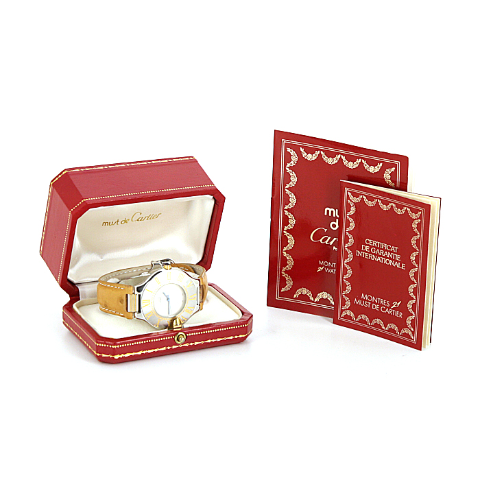 Montre Cartier Must 21 en acier Vers  1990 - Detail D2