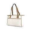 Gucci bag worn on the shoulder or carried in the hand in white monogram canvas and brown leather - 00pp thumbnail