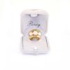 Poiray Fidji large model ring in yellow gold and cultured pearls - Detail D2 thumbnail