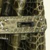 Bolso de mano Hermes Birkin 35 cm en cocodrilo porosus verde Canopée - Detail D4 thumbnail
