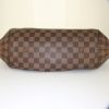 Bolso Louis Vuitton en lona a cuadros ébano y cuero marrón - Detail D4 thumbnail