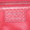 Bolso de mano Dior Granville en lona beige y piel de pitón rosa - Detail D4 thumbnail