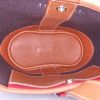 Shopping bag Hermès Sceau in feltro marrone e pelle Barenia - Detail D2 thumbnail