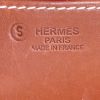 Shopping bag Hermès Sceau in feltro marrone e pelle Barenia - Detail D3 thumbnail