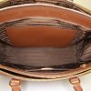 Prada Galleria handbag in brown leather saffiano - Detail D2 thumbnail