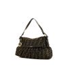 Fendi Chef bag worn on the shoulder or carried in the hand in brown and black bicolor monogram canvas and brown patent leather - 00pp thumbnail