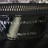 Stella McCartney Falabella Fold Over bag worn on the shoulder or carried in the hand in beige, black and grey canvas - Detail D4 thumbnail