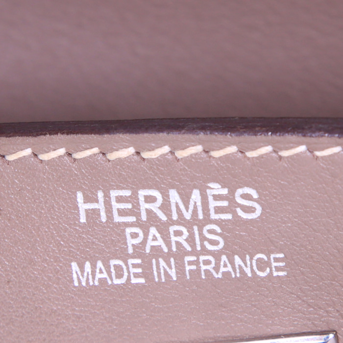 Borsa Hermes Kelly Lakis in pelle Swift etoupe - Detail D4