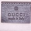 Gucci Sukey bag worn on the shoulder or carried in the hand in beige monogram leather and brown leather - Detail D3 thumbnail