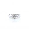 Dome-shaped Mauboussin ring in white gold and diamonds - 360 thumbnail