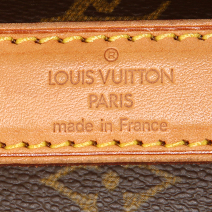 Louis Vuitton bag in brown monogram canvas and natural leather - Detail D3
