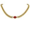Bulgari 1980's necklace in yellow gold,  garnet and diamonds - 00pp thumbnail